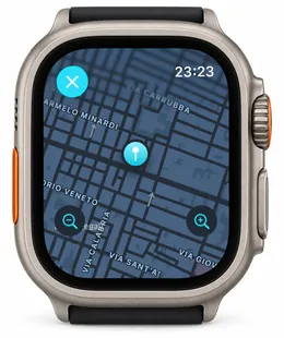 YouControl su Apple Watch Ultra: ultima posizione del mezzo sulla mappa